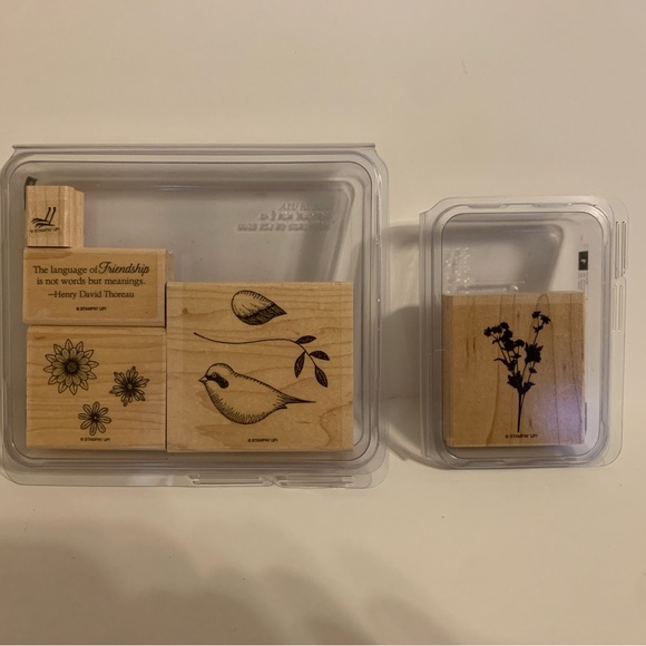 “Stamp n Up” 6 NEW Sets of 34 Red Rubber Wood Base stamps for Scrapbooking - Picture 11 of 16